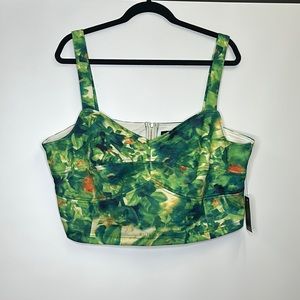 Eloquii Printed Corset Style Bralette